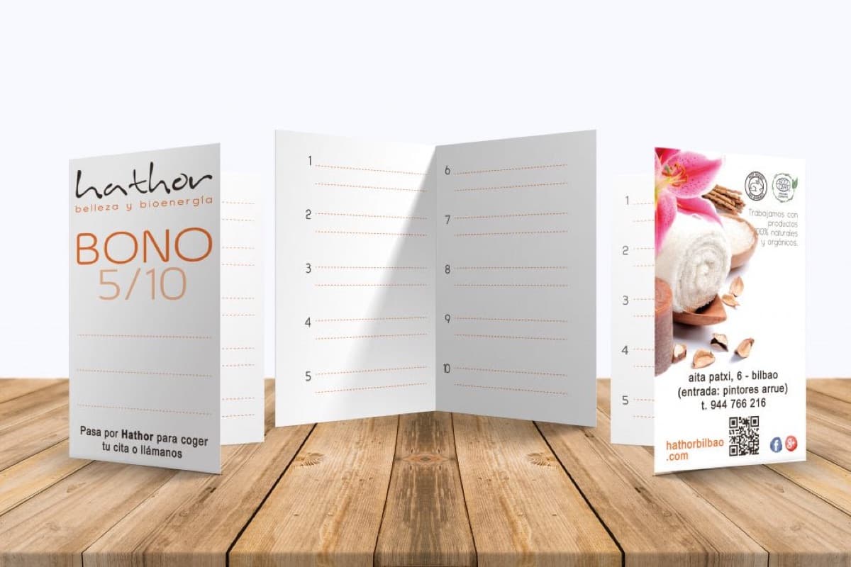 Bonos de 5 y 10 sesiones de Hathor, Bilbao